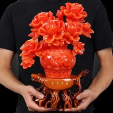 돈나무액자 금전수 황금 돈나무 행운의 선물 feng shui money tree ornament fortune tree ornament 지갑 나무 라마단 장식 바탕 화면 공예, 26x14x36cm