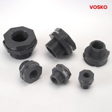 보스코 PVC 물탱크 커넥터 탱크 피팅 소켓 수족관 배수관 연결 부속, 1개
