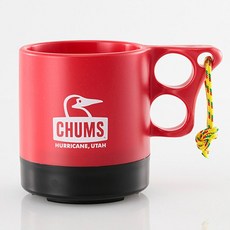 첨스 캠퍼 머그컵 부비 250ML CHUMS, 1개, RED/BLACK