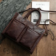 직장인 출퇴근 토트 크로스 가죽 남자가방 출근백 브리프케이스 영업직 정장