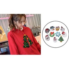 JC 엘크 패치 패치 알파벳 자수 의류에 바느질 / 철 10 조각