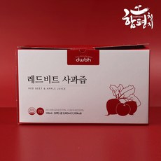 [KT알파쇼핑][함평천지] 레드비트 사과즙(100ml x 100포), 100ml, 100개