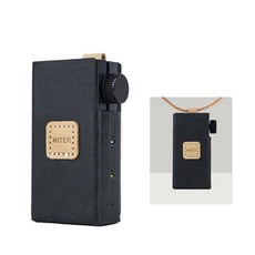 주식회사 미테르MITER MITER CASE for Astell&Kern AK HB1 Handmade Italy Artificial PU Leather Cover with Neck, 블랙 - 아스텔앤컨hb1