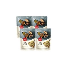 (온라인) CJ 햇반 소프트밀 단호박죽 420g x 4개, (온라인) CJ햇반죽 전복내장죽 420g X 4개