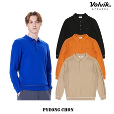 볼빅 가을 겨울 남성 골프 라운드 캐시미어 니트 VMKTN991