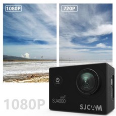 유튜브카메라 액션캠 바디캠 액션카메라 SJCAM SJ4000 시리즈 1080P HD 2.0 인치 / 와이파이 액션 헬멧 카메라 방수 스포츠 DV 자동차 등록 기관, [05] Yellow, [01] SJ4000 WIFI, 05 Silver_01 SJ4000 WIFI4k