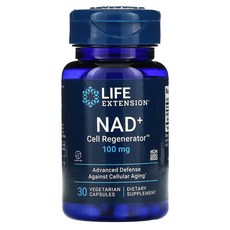 Life Extension NAD＋ Cell Regenerator 100mg 베지 캡슐 30정, 1개 - nadc538