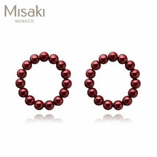 MISAKI 미사키 QCREBLISSRED 진주 이어링 BLISS RED QCREBLISSRED