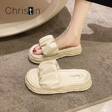 샤넬통굽슬리퍼