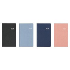2021 양장 80 위클리 플래너 미니 메모수첩, 블루