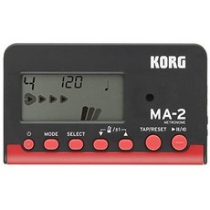 Korg MA-2 디지털 메트로놈 검정 빨강, One Color