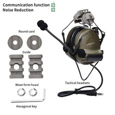 전술 헤드셋 빠른 헬멧 Kenwood U94 PTT WADSN 오르 도어 사냥 촬영 헤드폰을위한 C2 COMTAC II 픽업 소음 감소