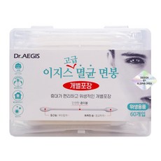 닥터이지스 닥터이지스 고급 순면 멸균 면봉 60P 10개(개별포장), 10개, 60개입