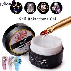 네일글루 Monja-투명 드릴 접착제 비즈 8ml 라인석 보석 네일 아트 장식 포인트 DIY 매니큐어 도구 본드 파츠, [01] CHINA, 1개