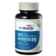 대상웰라이프 멀티비타민미네랄 포맨, 2개, 60g