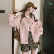 여성 자켓 레더 울 퀄팅 트위드 크롭 ...