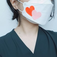 마스크하트스티커