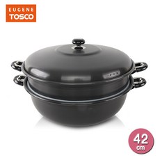 유진토스코 다용도 2단 찜솥 냄비 찜 볶음, 42cm, 1개