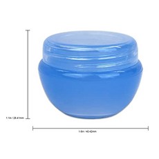EOM 10G 10ML 젖빛 컨테이너 용기 (스크럽 오일 고약 크림 로션 메이크업 [48 Pieces- Blue] - E061701K8P2JDC8, 48 Pieces- Blue