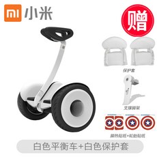 글로벌 서비스 Segway Ninebot S 세그웨이 나인봇 스마트 코어 밸런싱 전기 전동휠, No. 9 흰색 + 흰색 보호 슬리브_54v