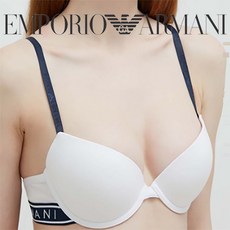 엠포리오아르마니 COTTON 로고 푸쉬업 브라티팬티세트 3R227 화이트