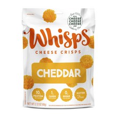 위스프스 치즈 크리스프 체다 글루텐 프리 무설탕 키토, 1개, 60g