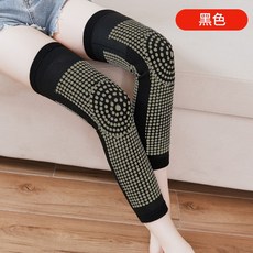 연컴퍼니 방한무릎보호대 보온 쑥향초 연장 자발열 노 한족 남성 여성 전용 칠함 관절 버그가드 온찜질 겨울 가을, L 뜸쑥 자발열 타입 블랙 한쌍 포장