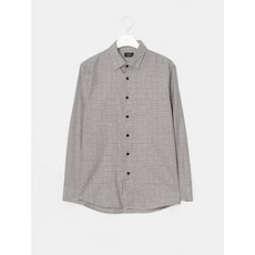 갤럭시 라이프스타일 [SLIM FIT] 브라운 코튼 톤온톤 글렌 체크 셔츠