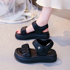 Modern Fashion 여성 트렌디 키높이 벨크로 샌들 X81