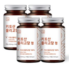 자연바름 순도 100% 키토산 올리고당 가루 분말 정, 70정, 4개