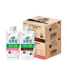 [본사직영]셀렉스 프로핏 웨이프로틴 드링크 복숭아+아메리카노 [330ml x 총 24팩], 단일속성, 330ml, 24개
