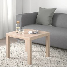 IKEA 이케아 라크 보조 사이드테이블 화이트스테인 참나무 무늬