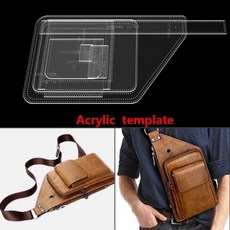 목형 철형 DIY 가죽 공예 도구 아크릴 크래프트 종이 템플릿 수제 고양이 가방 크로스 바디 커팅 구멍 패턴 드로잉, 1 set, Style1 Acrylic