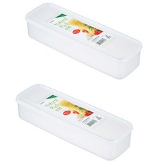 일본 직사각 락밀폐용기 1.1L (파스타통 면통 국수통 파통 보관용기 저장용기 이노마타), 2개, 단품