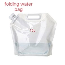 휴대용 야외 정수기 캠핑 하이킹 레저 물 필터 추출대, 1.folding water bag, 1개