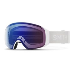  Smith Optics 4D MAG S 여성용 스노우 겨울 고글 - 화이트 베이퍼 크로마팝 에브리데이 로즈 골드 미러, 화이트 Vapor Chromapop 포토크로믹 로즈 플 