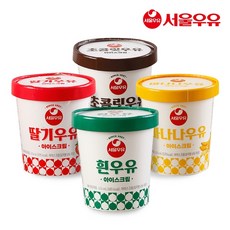 CJ프레시웨이 [서울우유] 아이스크림 474ml 3종세트, 딸기우유+딸기우유+바나나우유