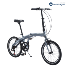 100%완조립 몬타그나 SFV7 접이식 자전거 미니벨로 20인치 7단, 티탄블루