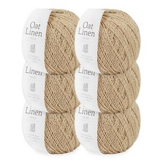 [앵콜스] 오트린넨 Oat Linen (6볼묶음), 1팩, 303 오트밀베이지