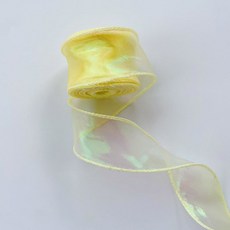 무지개 빛깔의 피쉬테일 원사 리본 꽃 부케 포장 오간자 유선 크리스마스 웨딩 장식 선물 10 야드, [06] 06