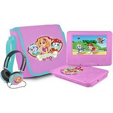 AMAZON US Ematic Nickelodeons Paw Patrol Theme 7-Inch Portable DVD Player with Headphones and Travel Bag Pink, 상세페이지