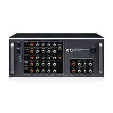 TA-H4000 TJ미디어 최고출력 채널당 350W 출력 4CH 스테레오 DSP 믹싱 노래방 앰프