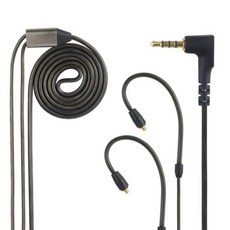 OKCSC 헤드폰 교체 케이블 마이크 포함 젠하이저 IE300 IE600 IE900 업그레이드 이어폰 2.5mm 3.5mm 4.4mm C타입 플매트 카펫 러그용, [01] 2.5mm plug