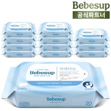 베베숲 비데티슈 화장실용 물티슈 리필형, 20매, 12개
