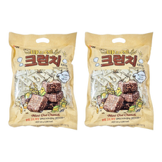 대용량 미니오트 크런치 초콜릿향 개별포장 소포장, 1040g, 1세트