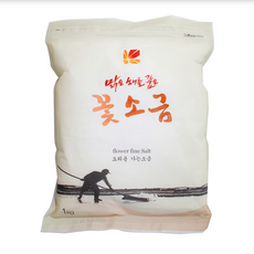소금사랑 꽃소금 1kg 가는소금 요리용꽃소금 소금, 3개