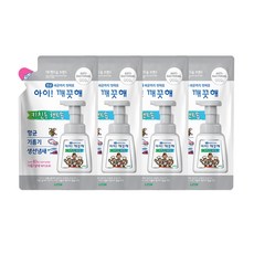아이깨끗해 항균 키친폼 손세정제 리필 바질향, 200ml, 4개