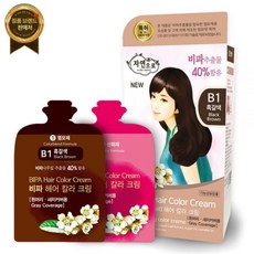 자연으로 비파헤어칼라크림 흑갈색 진한갈색 자연갈색, B3자연갈색
