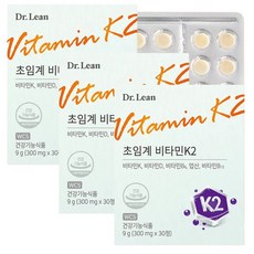 닥터린 초임계 비타민 K2 메나퀴논 MK-7 D3 뼈건강 영양제, 3개