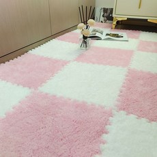 뽀글이 조각 매트 거실 침실 층간소음 퍼즐 카페트 부드러운 바닥 인테리어 10개